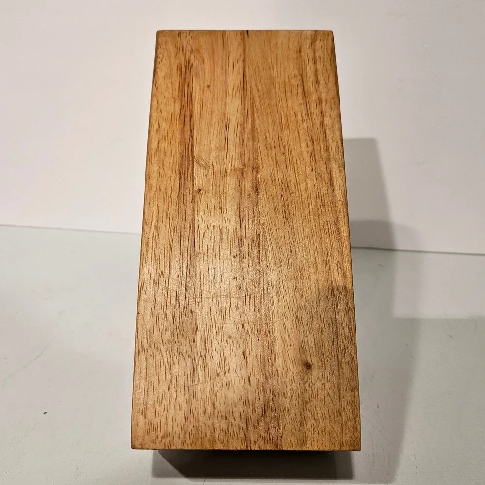 Chicago Cutlery Wood Knife Block Natural Brown 10 Slot Built-in Sharpener